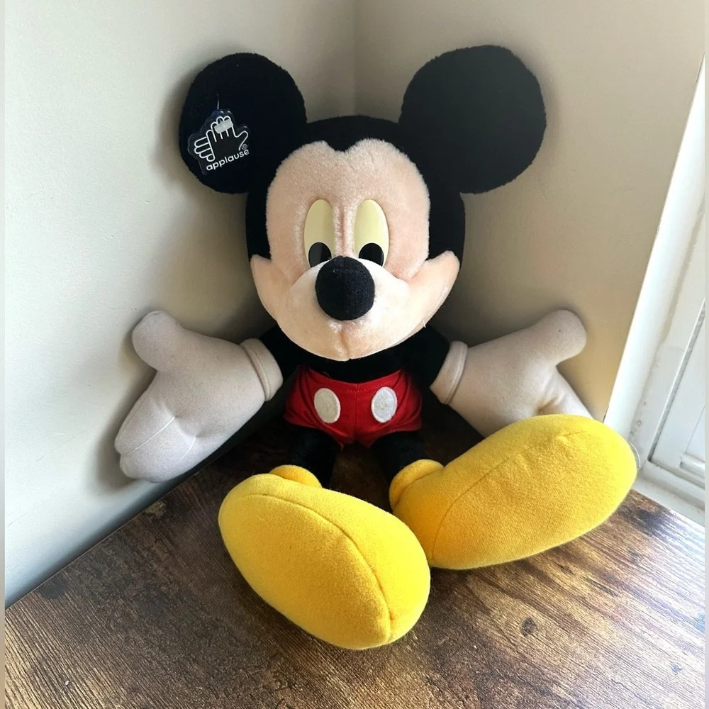 Disney Mickey Mouse Plush - Vintage Applause Stuffed Toy - Picture 3 of 17